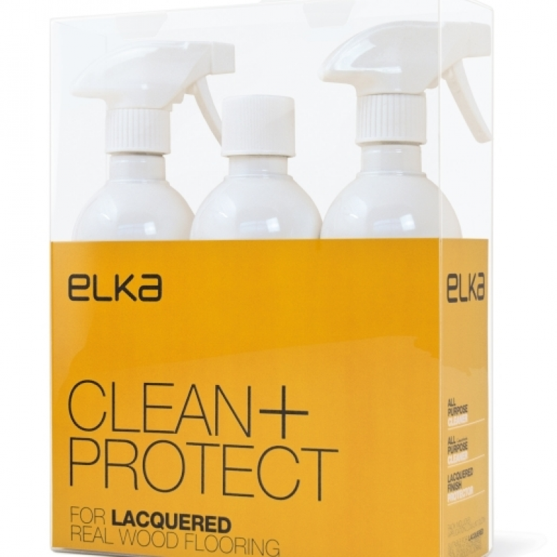Elka Clean and Protect Kit for Lacquered Wood Flooring